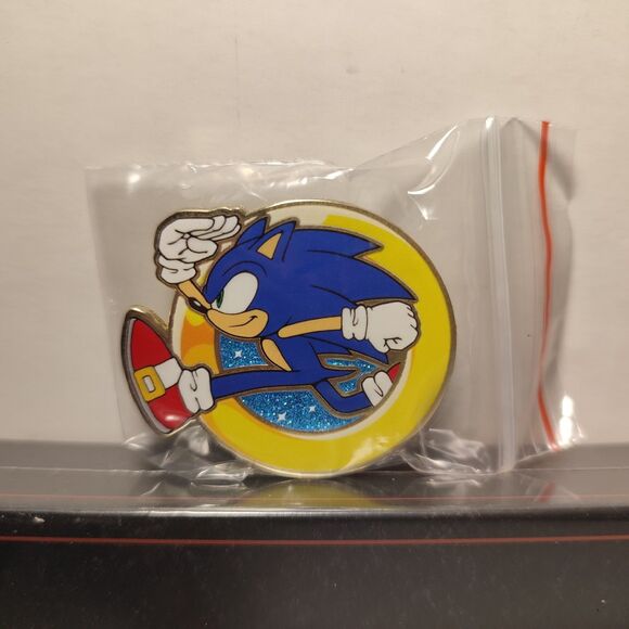 Sonic The Hedgehog Character Ring Blind Bag Series Enamel Pins Official Set Of 5 - Picture 5 of 8